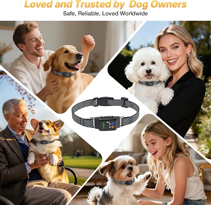Bark Collar for Small Dogs, Anti Barking Device Collar