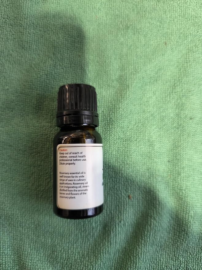 Organic Rosemary Essential Oil Chemotype Cineole | 100% Pure Steam Distilled Rosemary Oil | Fresh Herbaceous Aroma for Diffuser Aromatherapy, Massage Blends & DIY Recipes | Spain – 10ml