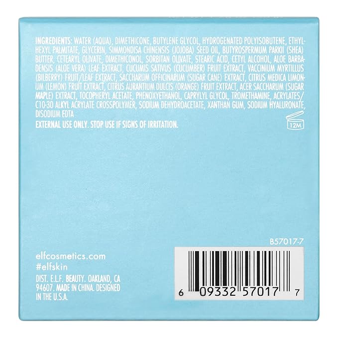 e.l.f. SKIN Holy Hydration! Nourishing Night Cream,Ultra-Hydrating Moisturizer,Infused with Shea Butter,Soothes Skin,1.76 Oz (Packaging May Vary),(Pack of 2)