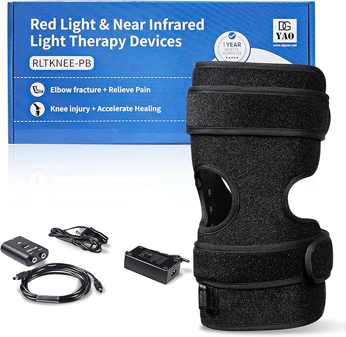 Near Infrared Red Light Therapy Warp Devices for Knee Joint Pain Relief LED 880NM Wearable Elbow Light Therapy Pads Home Use FDA Cleared Device