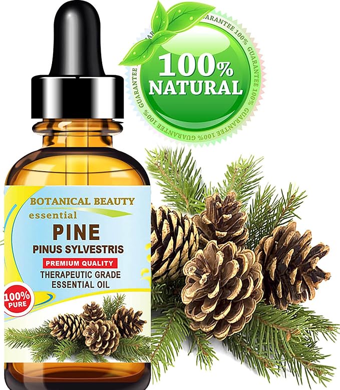 Botanical Beauty Pine Essential Oil Siberian Pure Natural Undiluted Therapeutic Grade Essential Oil 1 Fl.oz.- 30 ml for Aromatherapy, Soaps, Candles, Diffuser & Reed Diffusers