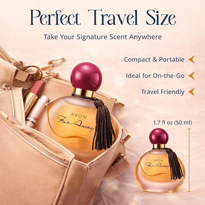 AVON Far Away Eau de Parfum for Women - Amber Floral Scent - Signature Fragrance for Special Occasions Long Lasting Perfume Spray - Elegant Parfum for Her 1.7 fl oz Travel Size Spray