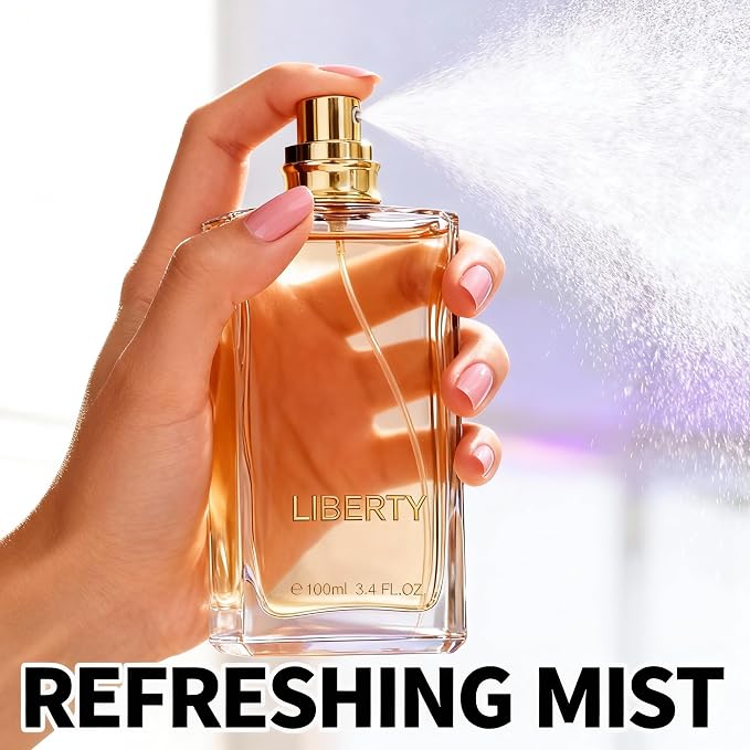 A CENTER Liberty Women's Floral Vanilla Perfume Cologne 3.4 Fl Oz Long Lasting Feminine Orange Blossom Scent Gift for Her