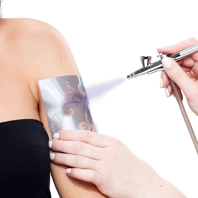 Custom Body Art Purple Airbrush Body Paint 8oz - Alcohol-Based, Waterproof, Body Paint for Adults, Cosplay, Temporary Tattoos