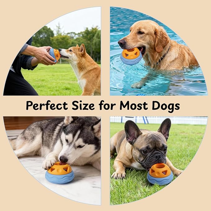 Nocciola Enrichment Dog Licking Toy Set, Frozen Treat Molds & Interactive Feeder for Aggressive Chewers, Freezable Rubber Dog Lick Bowl Long-Lasting to Keep Them Busy, Engagement & Anxiety Relief