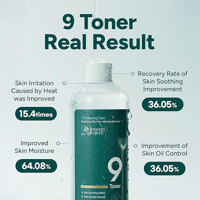 Lifderm Eye Cream with Collagen and Vibrating Device 20ml 9 Toner with Mugwort Extract 300ml Bundle