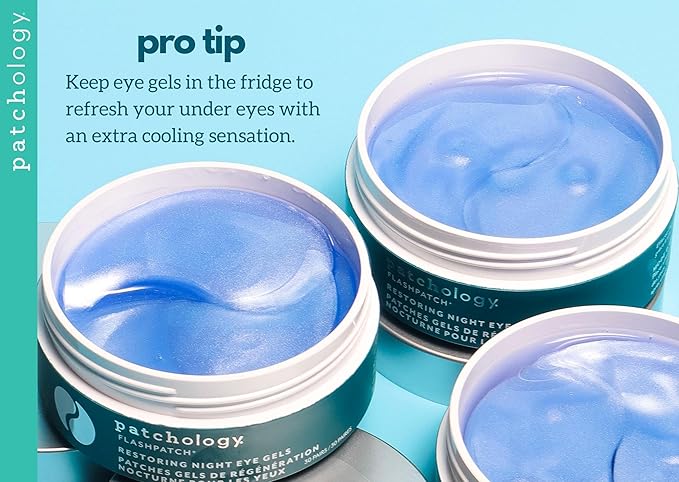 Patchology Restoring Eye Gel Patches with Retinol & Collagen - Eye Masks for Dark Circles, Puffy Eyes & Wrinkles - Anti-Aging Overnight Eye Pads Set - Brighten Skin Care for Eye Bags (30 Pairs)