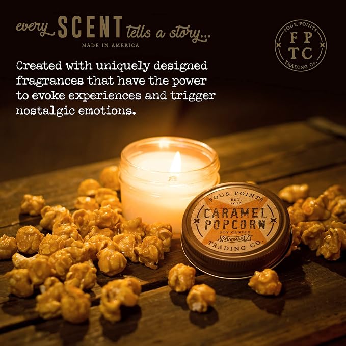 Brooklyn's Brownie Scented 4 Oz Soy Aromatherapy Candle w/Jar - Four Points Trading Co.