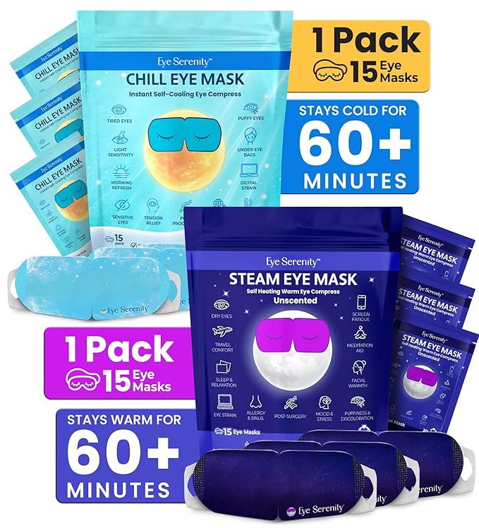 Lure Essentials CHILL Eye Mask and Steam Eye Mask (Bundle)