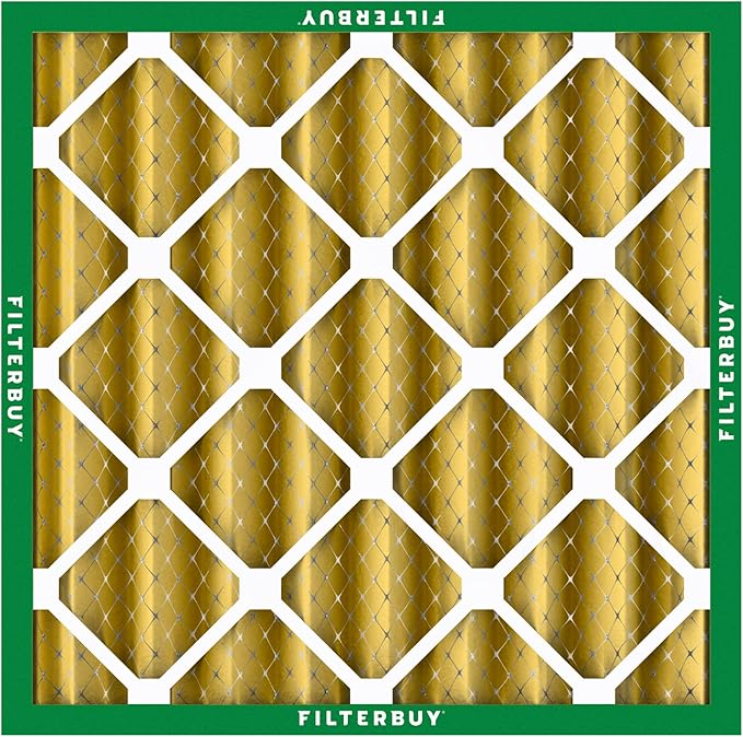 Filterbuy 12x12x4 Air Filter MERV 11 Superior Pet & Allergy Defense (6-Pack), Electrostatic Pleated HVAC AC Furnace Filters Replacement, Made in USA (Actual Size: 11.50 x 11.50 x 3.63)
