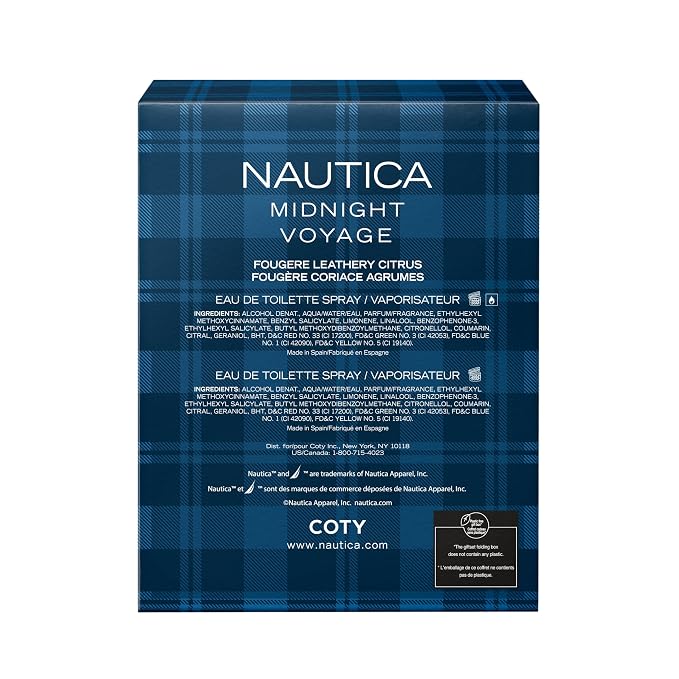 Nautica Midnight Voyage Eau de Toilette for Men, 1.6 Fl Oz