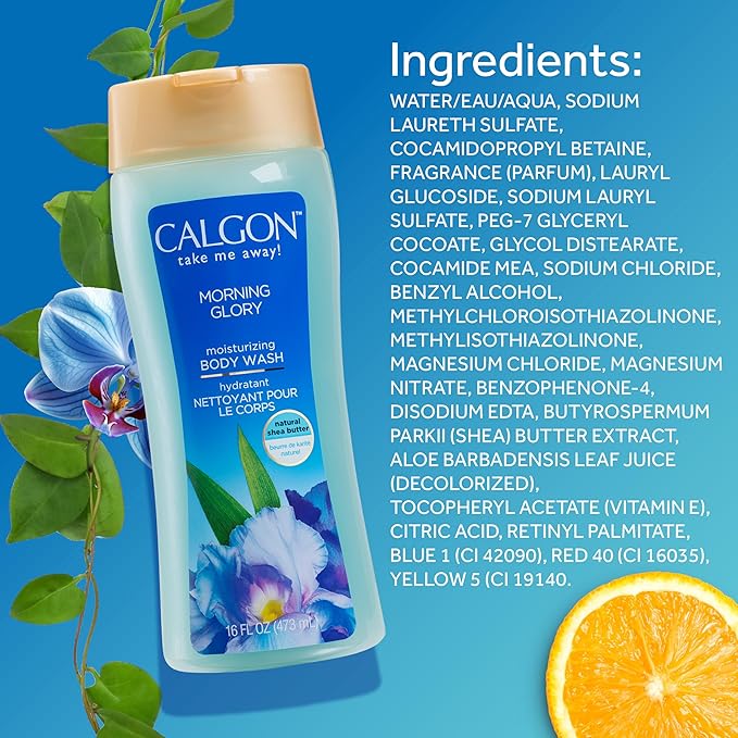 Calgon Ultra-Moisturizing Body Wash, Morning Glory, 16 fl oz