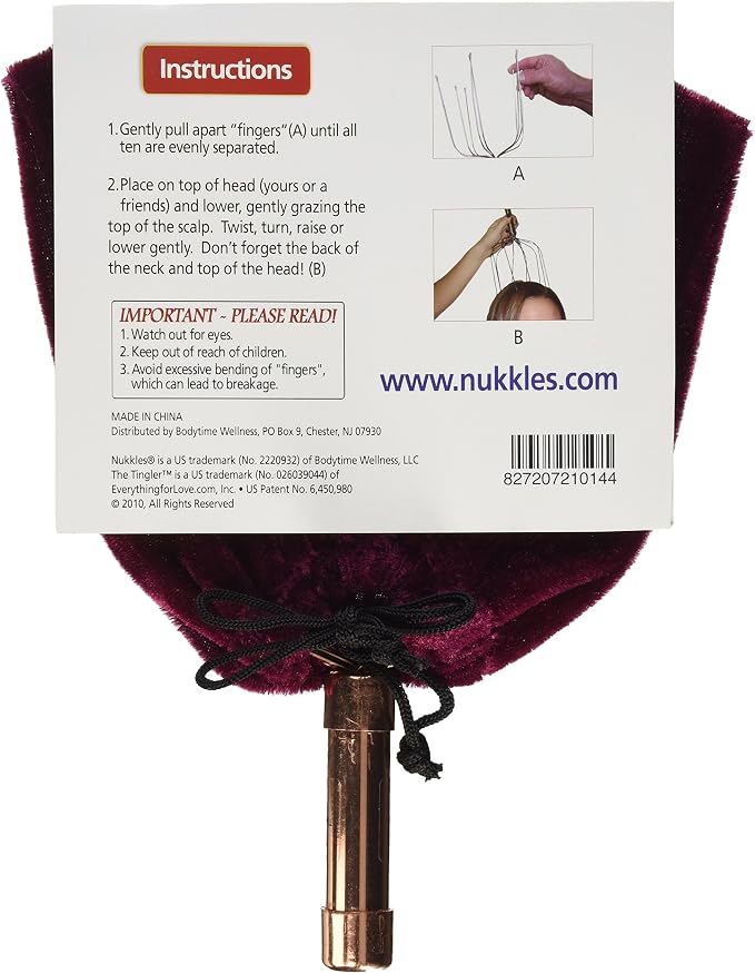 The Tingler Therapeutic Head Scalp Massager Massage