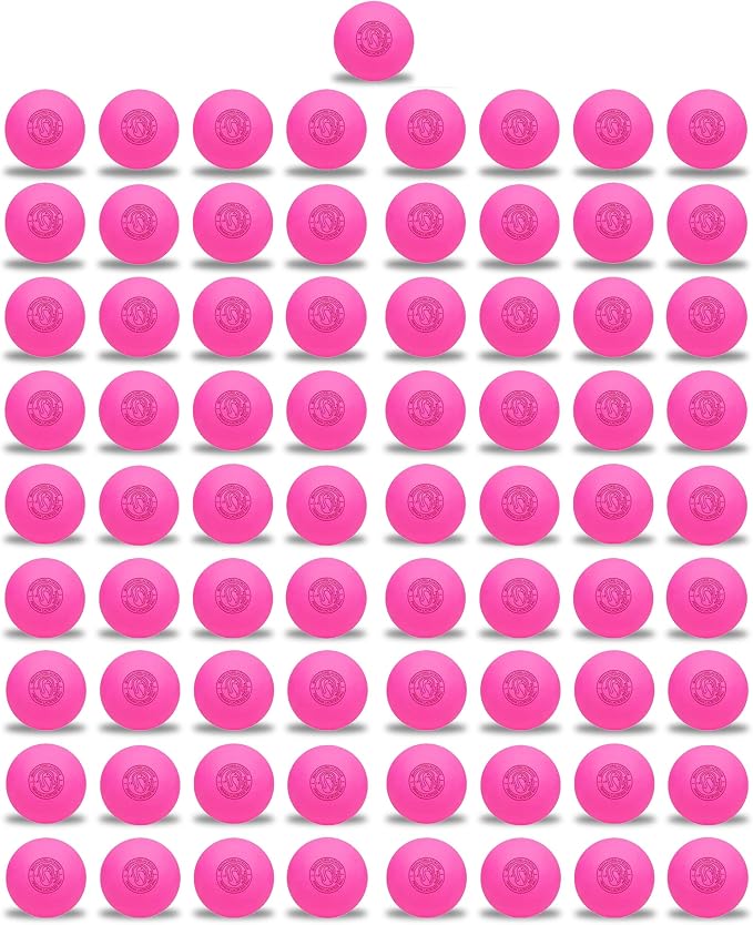 Signature Lacrosse Ball Set - Packs of 2, 4, 8, 12, and 100 - No Chemical Smell Massage Balls, Myofascial Release Tools, Back Roller, Muscle Knot Remover