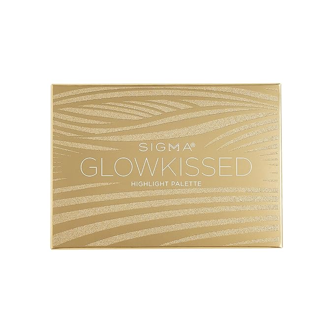 Sigma Beauty GlowKissed Highlight Palette | Highlighted Warm Tones | Glow Vibes, Mirror Included