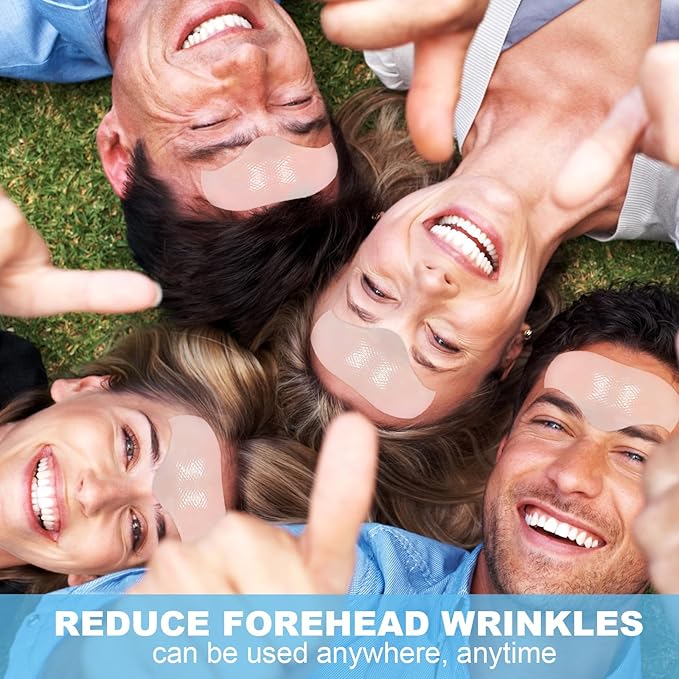 Tripsky Forehead Wrinkle Patches, Overnight Facial Wrinkle Patches With Collagen, Forehead Wrinkles Treatment Jelly Pads Softening Fine Lines