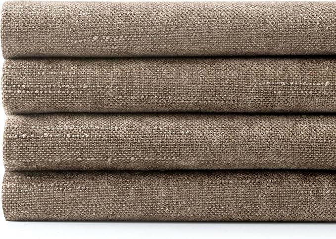 MIULEE Pack of 4 Fall Decorative Throw Pillow Covers 18x18 Inch Chenille Textured Throw Pillows Boho Farmhouse Rustic Cushion Covers Vintage Home Decor for Couch Sofa Bed Living Room,Taupe