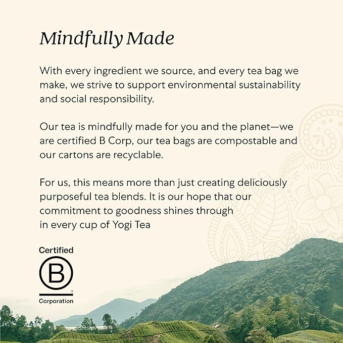 Yogi Sweet Tangerine Positive Energy Tea - 16 Tea Bags per Pack (6 Packs) - Organic Tangerine Energy Tea - Includes Black Tea Leaf, Yerba Mate Leaf, Ashwagandha Root & More