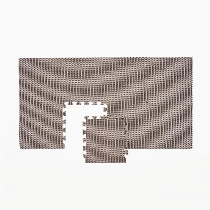 Mewtopia No-Gap Puzzle Cat Litter Box Mat β Seamless, Limitless Expandable, Extra Large(41.3"x21.6") Litter Trapping mat, Urine & Waterproof, Detachable, Easy to Rinse, Vacuum.