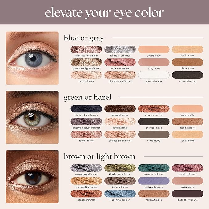 Julep Eyeshadow 101 Cream-to-Powder Waterproof Shadow Stick – Smoky Grey Shimmer – Long-Lasting, Crease-Proof, Medium Grey Shimmer Cream Eyeshadow with Built-in Smudger