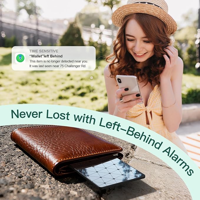 2026 Apple MFi Certified Wallet Tracker Smart Card for Find My | Ultra Thin Air Tracker Tag for Travel, 5 Years+ Staying Power, IP69 Waterproof, Key Finder & Item Locator for Bags, Passport