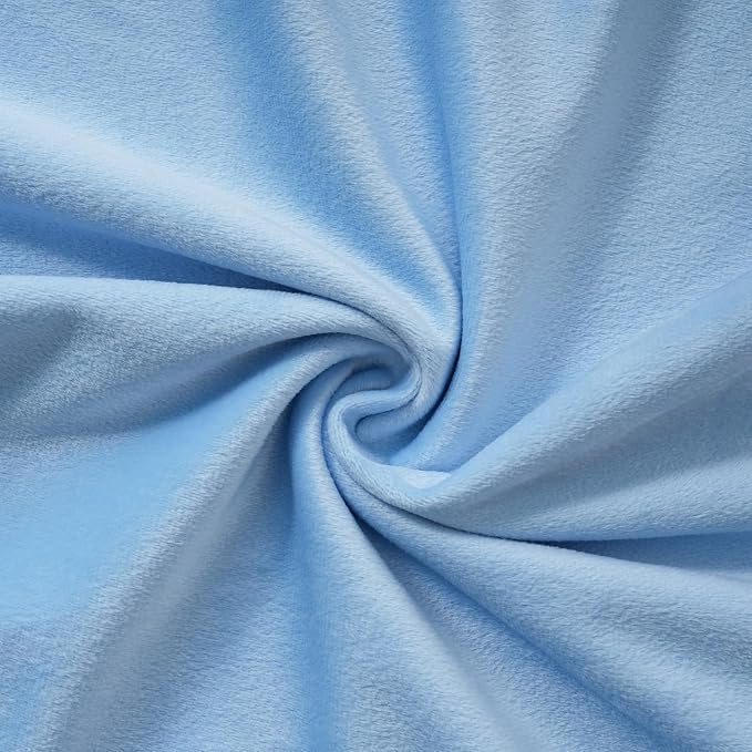 Velvet Light Blue Throw Pillow Covers 16”x16”Pack of 2 Soft Decorative | Square Cushion Covers for Couch Sofa Bed Livingroom Car Home Decor,40x40Cm