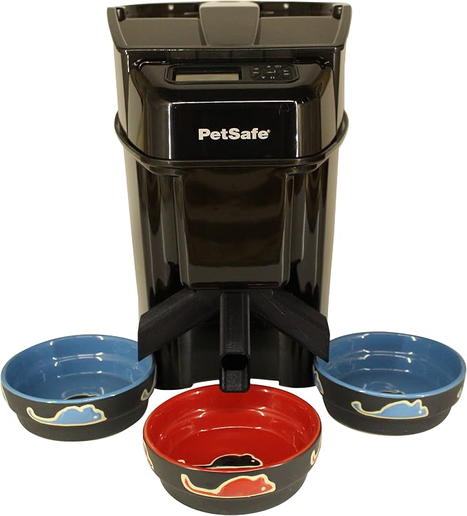 Three-Way Splitter Adapter Compatible with PetSafe Healthy Pet Simply Feed Automatic Feeder