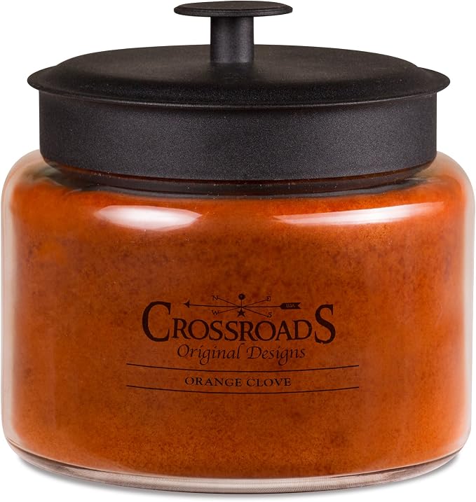Crossroads Orange Clove Scented 4-Wick Candle, 64 Ounce