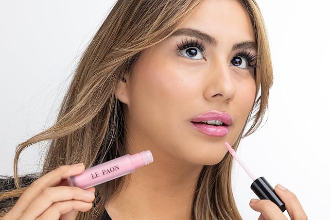 LePaon Cosmetics Pout Cloud Lipgloss – Long-wear, Transfer-Proof Matte Lipstick with High Pigment Payoff – Infused with Vitamin E for Extended Hydration (Clear) (Blossom)