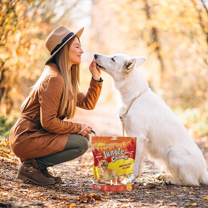 Jungle Calling Multi-Flavor Dog Kabob Treats, Edible Rawhide Stick, 10.6 oz | Premium Snacks for Medium & Large Dogs, Made with Chicken, Duck, Beef, Sweet Potato and Pumpkin, Perfect for Special Moments