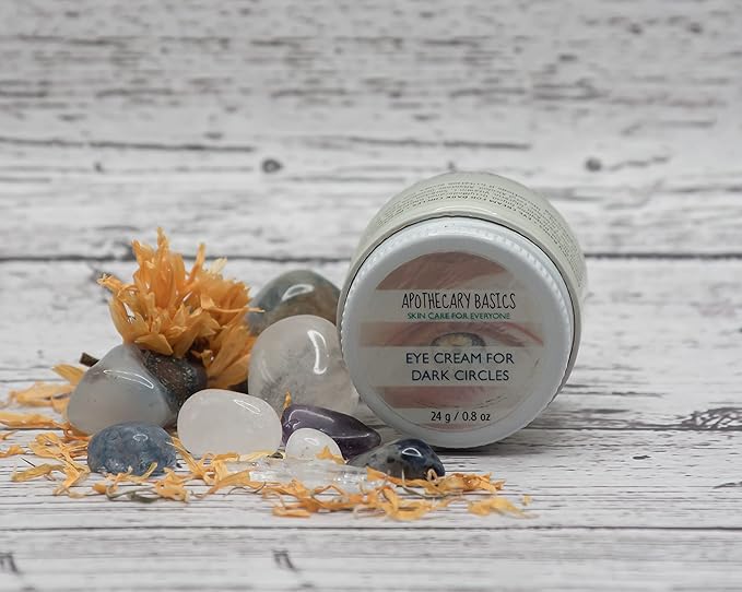 Eye Cream for Dark Circles – Handmade with Hydrolyzed Collagen, Vitamin C, & Sweet Almond Oil – Brightening & Hydrating – Fragrance-Free – 0.5 fl oz