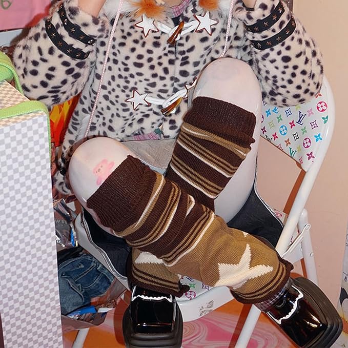Sexybody Women's Leg Warmers Fashion Knit Warmers Long Socks Cute Y2K Kawaii Japanese Lolita Harajuku Accessories for Girls