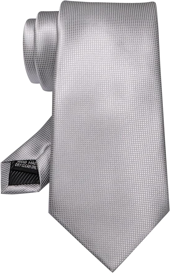 JEMYGINS Solid Color Tie Mens Necktie for Business and Wedding