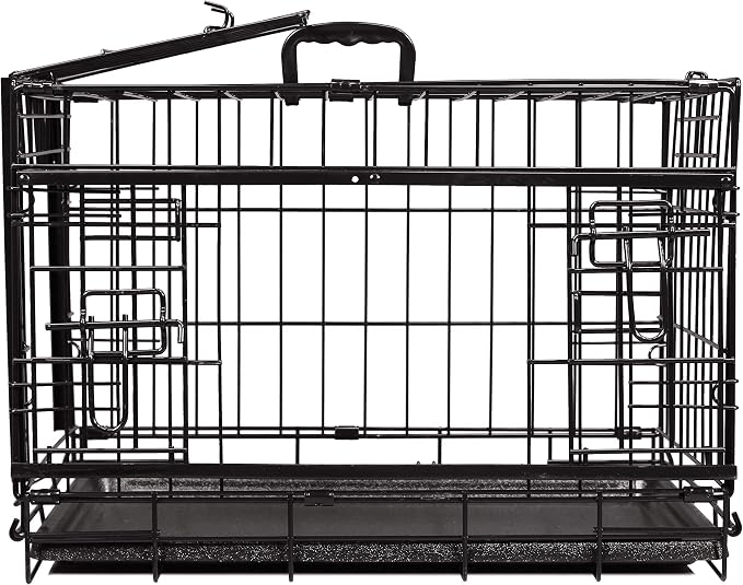 Cardinal Gates Sliding Door Pet Crate with Plastic Tray
