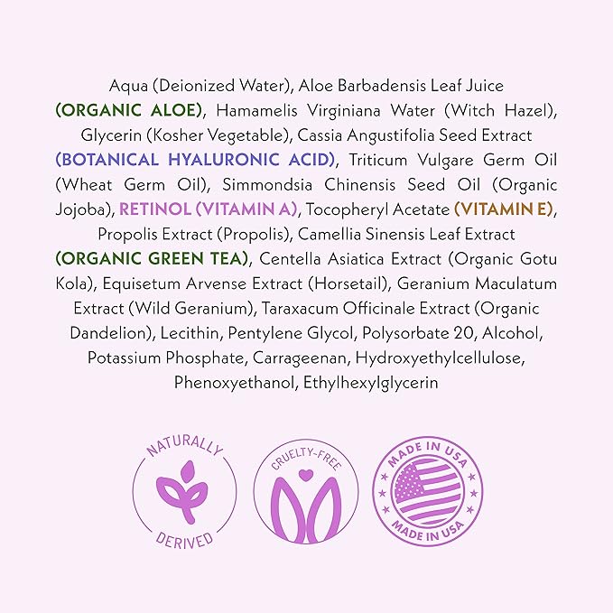 Eve Hansen Retinol Serum for Face 2% | (2oz) Facelift in a Bottle Wrinkle Filler Pore Minimizer Anti Aging Serum | Organic Retinol Anti Wrinkle Serum, Vitamin A Serum, Hyaluronic Acid