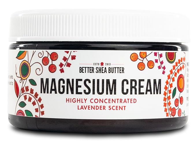 Better Shea Butter Magnesium Cream | Lavender | Relieves Leg Cramps and Muscle Tension | Night Lotion for Pregnancy, Kids and Baby | Handcrafted with Organic Ingredients