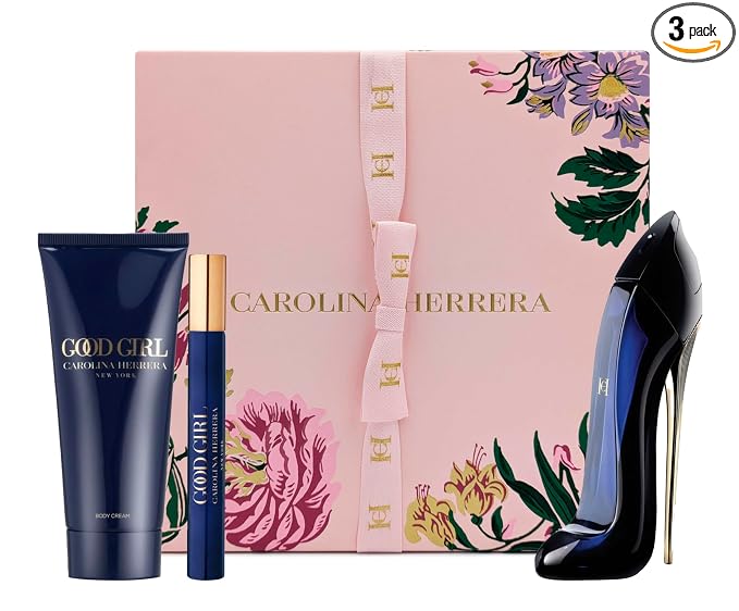 Carolina Herrera Good Girl 3 Pieces Gift Set for Women (2.7 Ounce Eau de Parfum Spray + 3.4 Ounce Body Lotion + 0.3 Eau de Parfum Mini Spray)