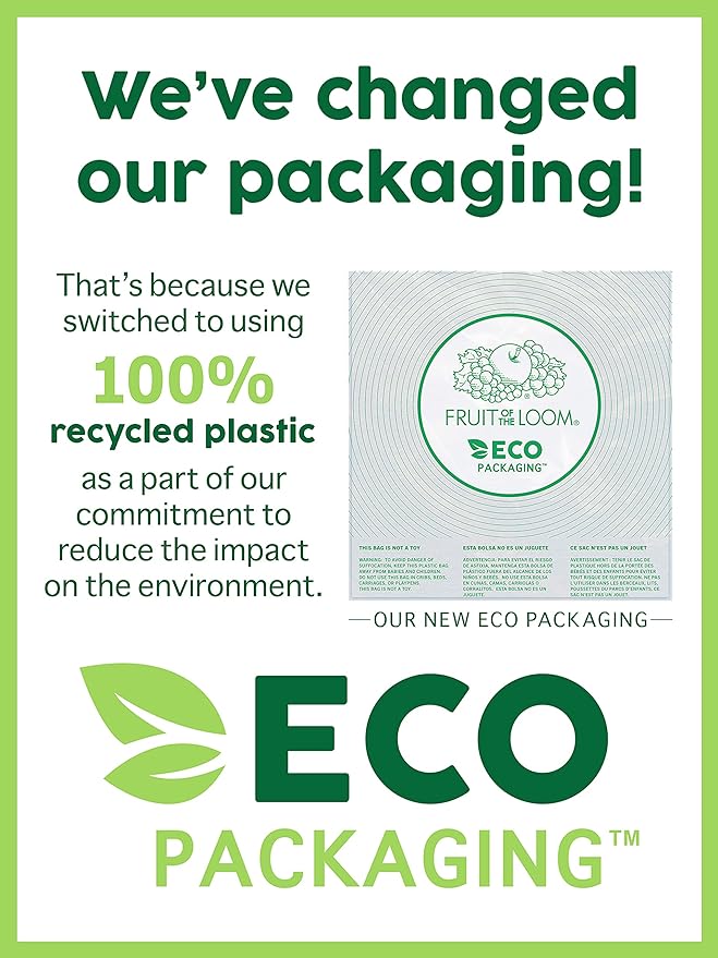 Fruit of the Loom Men's Eversoft Cotton Odor Control & Breathable Moisture Wicking T-Shirts
