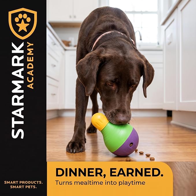 Starmark Treat Dispensing Bob-A-Lot Small Dog Interactive Feeder Toy