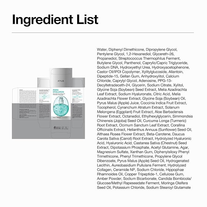 ANUA PDRN Collagen Glow Facial Serum Spray, Hydrating Face Mist, Hyaluronic Acid, dewy glass finish, All Skin Types, Instant Plumping Hydration, Firming Care, Korean Skincare, 1.01 fl oz