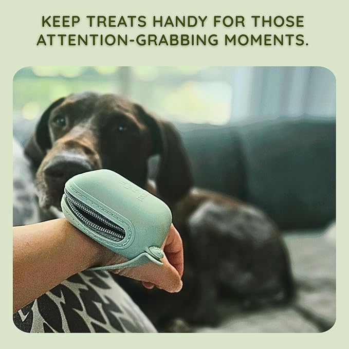 Pawtria Silicone Walk Duo Set: Treat Case + Poop Bag Holder