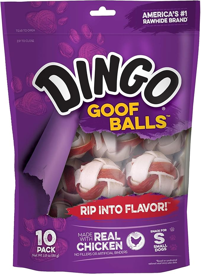 Dingo Goofballs Chicken & Rawhide Chews
