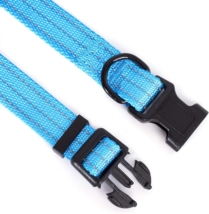 Mile High Life Reflective Dog Collar, Adjustable Lightweight Quick Release