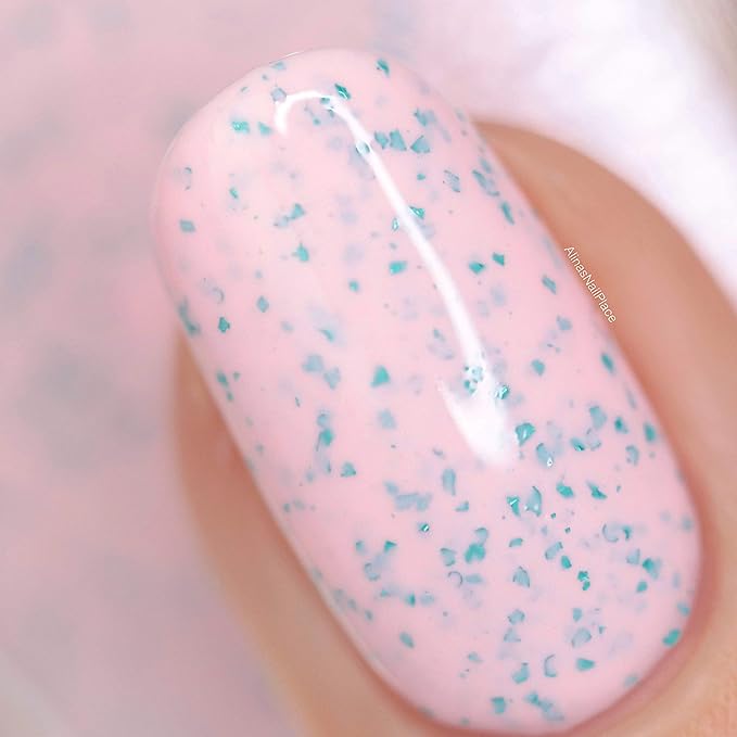 ILNP With Sprinkles - Delicate Macaron Pink Speckled Nail Polish