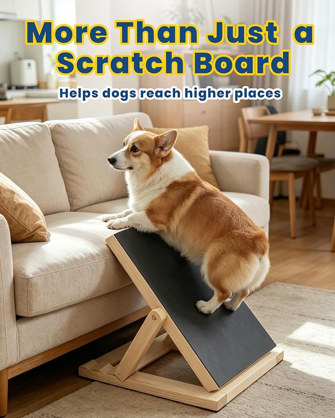 Adjustable Dog Nail Scratch Board with Treat Drawer