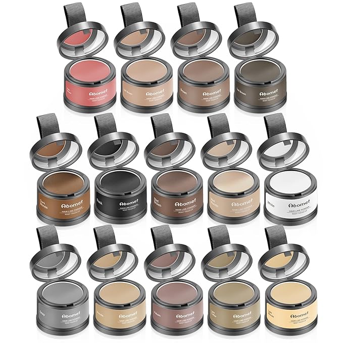 Root Touch Up Instantly Gray Coverage Powder - Touch Up Hairline, Conceal Hair Loss and Thinning For Women and Men, Hair Fibers (White)