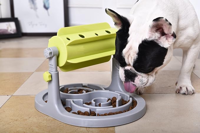 Pet Life ® Roto Paw IQ Training Interactive Slow-Feeding and Rotating Dog Feeder Toy