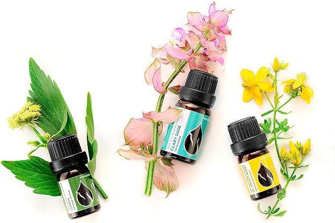Essences Bulgaria Organic Clary Sage Essential Oil 1/6 Fl Oz | 5ml | Salvia sclarea | 100% Pure and Natural | Undiluted | Therapeutic Grade | Family Owned Farm | Steam-Distilled | Non-GMO | Vegan