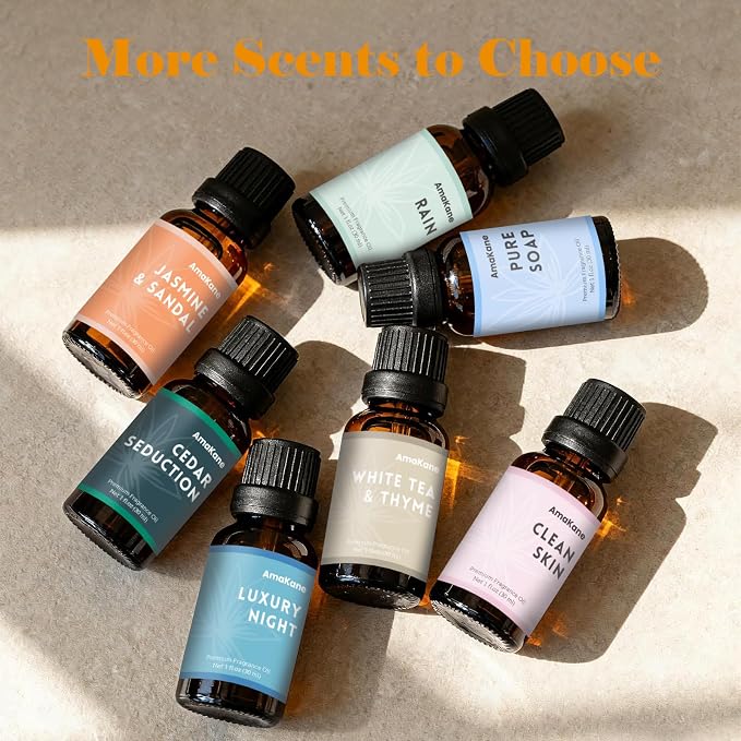 AmaKane Fresh Air Fragrance Oil, Summer Essential Oil for Diffuser, Fragrance Oil for Candle Making, DIY Soap Making Scents, Diffuser Oils for Home, Aromatherapy Oils, 30ml