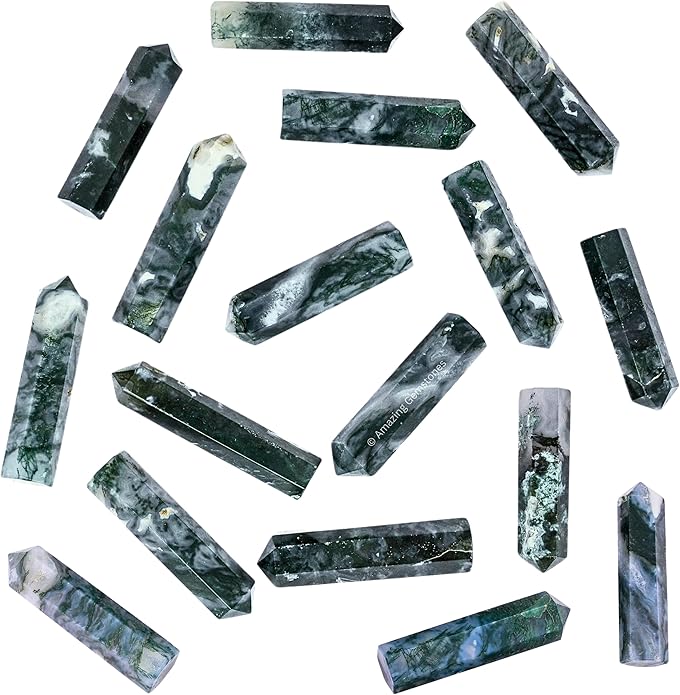 Amazing Gemstone Crystal Points Bulk Healing Crystals & Stones - Premium Single Terminated Healing Wand Point Bulk Crystals for Crafts, Crystal Grid, DIY Work
